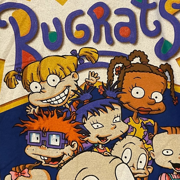 Licensed Nickelodeon Rugrats Retro Men’s Large Vintage Graphic T-Shirt NWOT - Picture 3 of 6